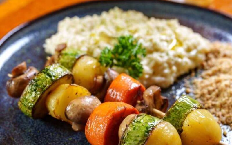 Espetinho vegetariano